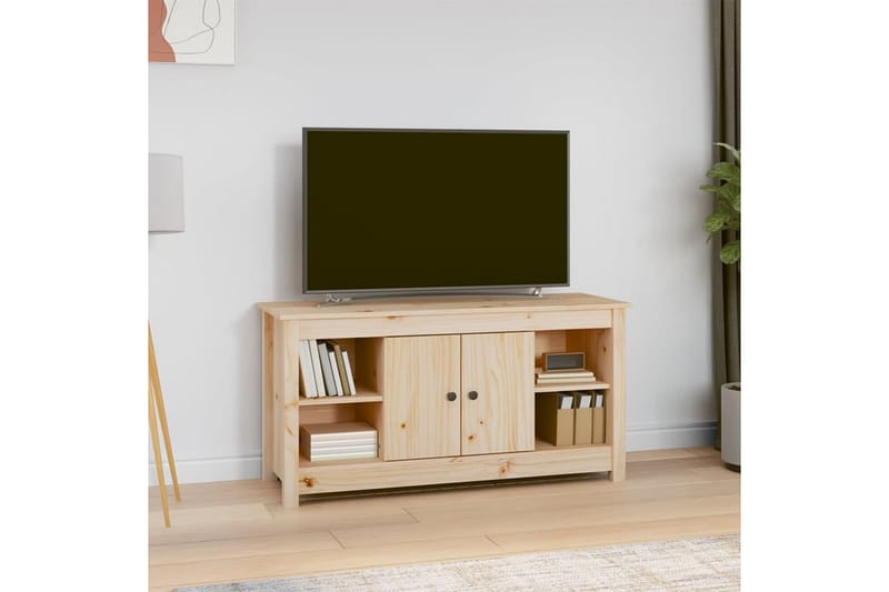 beBasic Tv-bänk 103x36,5x52 cm massiv furu - Möbler - Vardagsrum - Tv-möbler & mediamöbler - Tv-bänkar