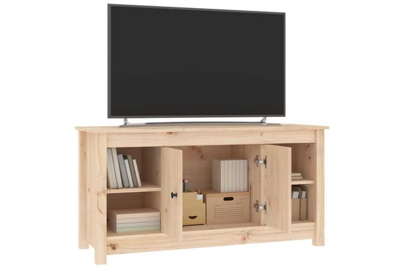 beBasic Tv-bänk 103x36,5x52 cm massiv furu - Möbler - Vardagsrum - Tv-möbler & mediamöbler - Tv-bänkar