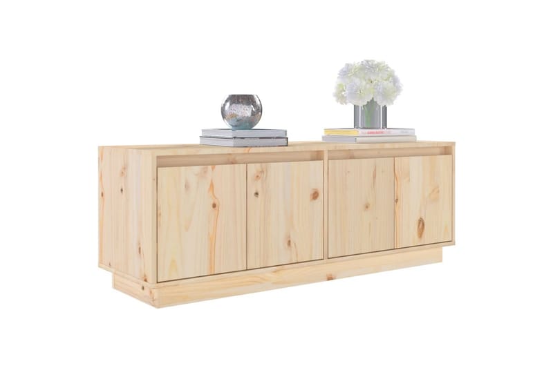 beBasic Tv-bänk 110x34x40 cm massiv furu - Möbler - Vardagsrum - Tv-möbler & mediamöbler - Tv-bänkar