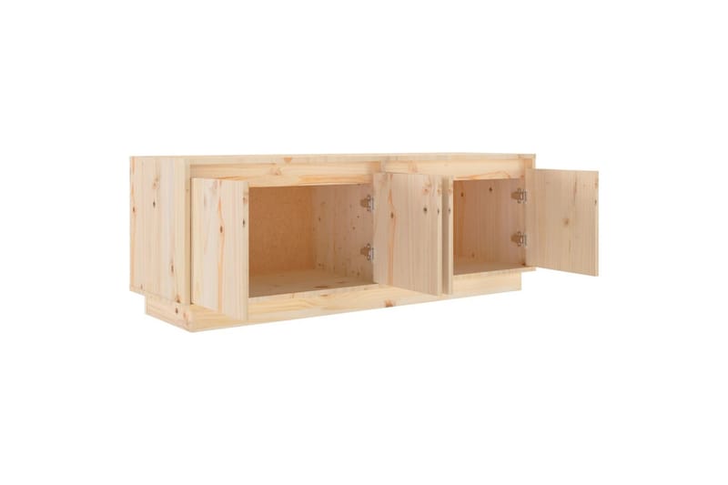 beBasic Tv-bänk 110x34x40 cm massiv furu - Möbler - Vardagsrum - Tv-möbler & mediamöbler - Tv-bänkar