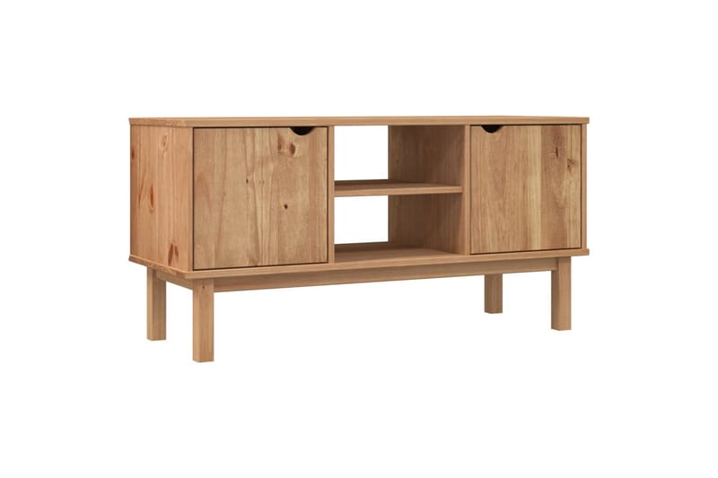 beBasic Tv-bänk 113,5x43x57 cm massiv furu - Möbler - Vardagsrum - Tv-möbler & mediamöbler - Tv-bänkar