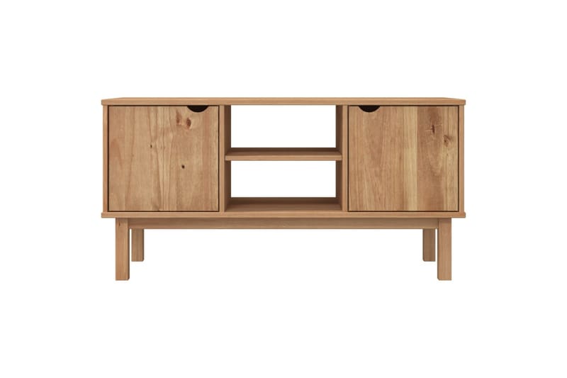 beBasic Tv-bänk 113,5x43x57 cm massiv furu - Möbler - Vardagsrum - Tv-möbler & mediamöbler - Tv-bänkar