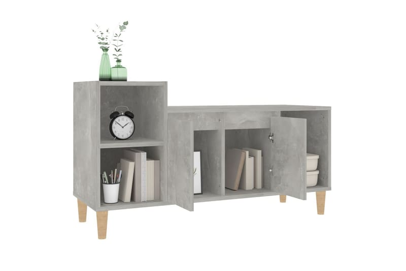 beBasic Tv-bänk betonggrå 100x35x55 cm konstruerat trä - Möbler - Vardagsrum - Tv-möbler & mediamöbler - Tv-bänkar