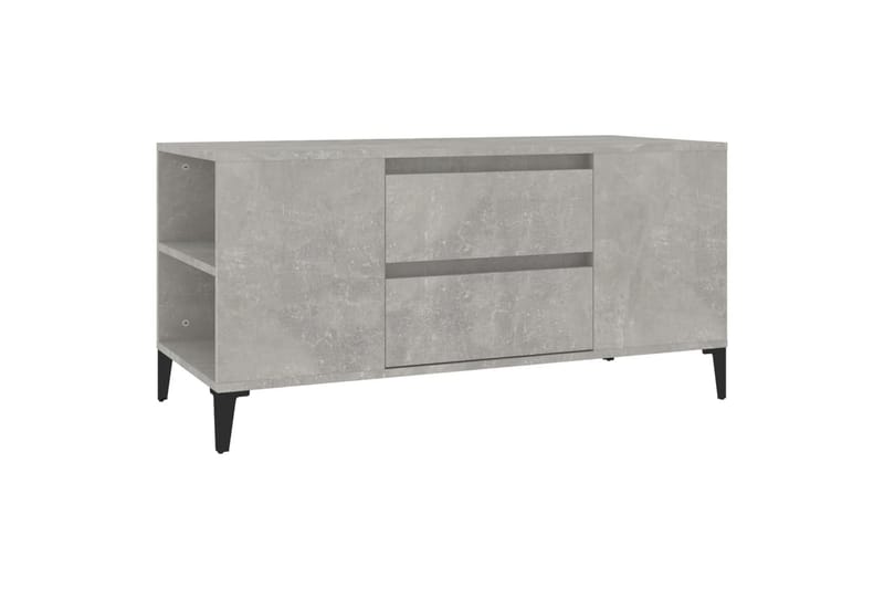 beBasic Tv-bänk betonggrå 102x44,5x50 cm konstruerat trä - Möbler - Vardagsrum - Tv-möbler & mediamöbler - Tv-bänkar