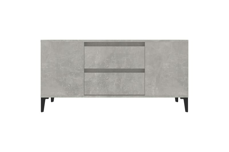 beBasic Tv-bänk betonggrå 102x44,5x50 cm konstruerat trä - Möbler - Vardagsrum - Tv-möbler & mediamöbler - Tv-bänkar