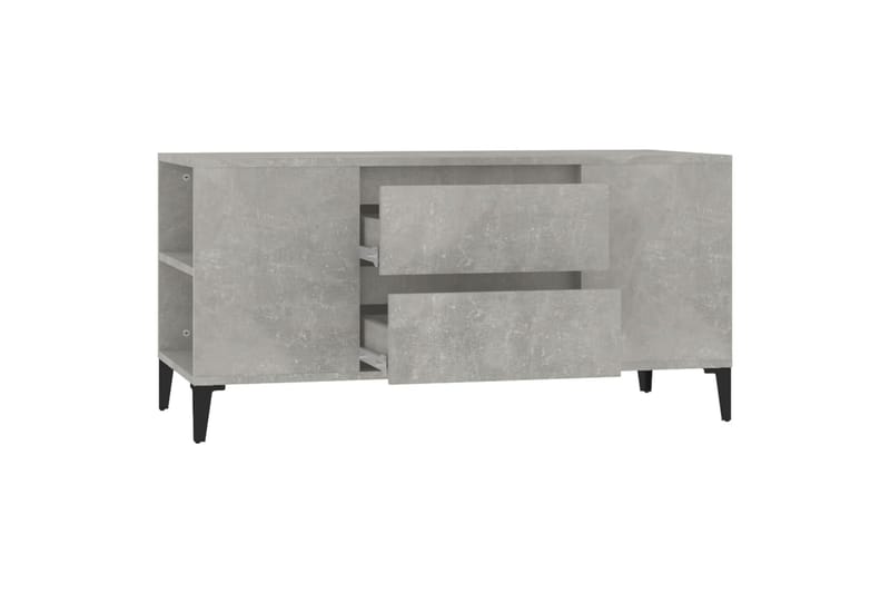 beBasic Tv-bänk betonggrå 102x44,5x50 cm konstruerat trä - Möbler - Vardagsrum - Tv-möbler & mediamöbler - Tv-bänkar