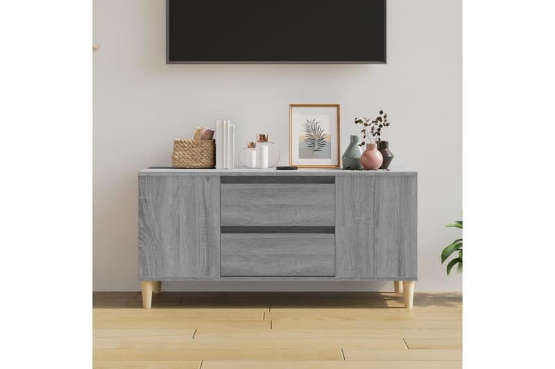 beBasic Tv-bänk grå sonoma 102x44,5x50 cm konstruerat trä - Möbler - Vardagsrum - Tv-möbler & mediamöbler - Tv-bänkar