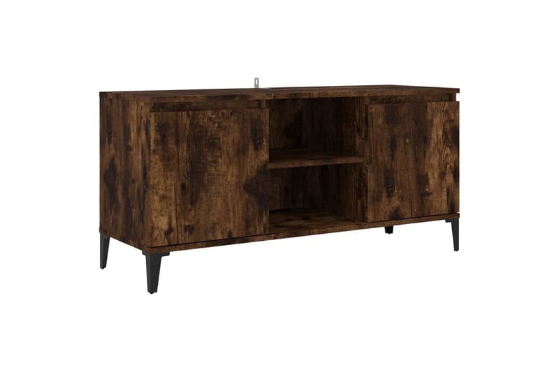 beBasic TV-bänk med metallben rökfärgad ek 103,5x35x50 cm - Möbler - Vardagsrum - Tv-möbler & mediamöbler - Tv-bänkar