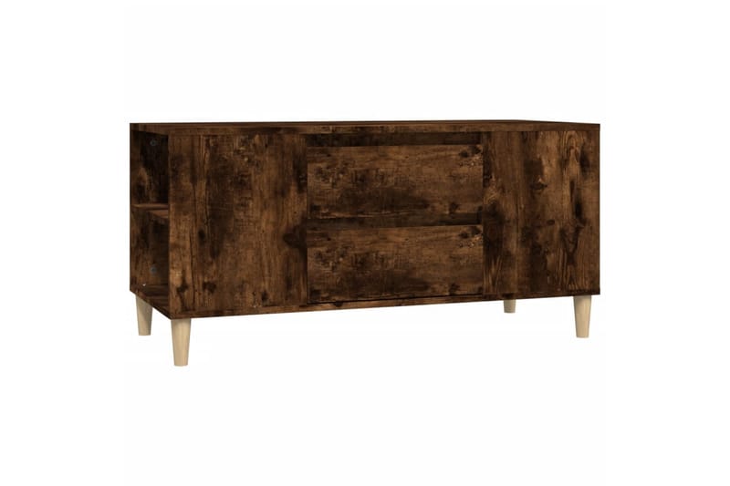 beBasic Tv-bänk rökfärgad ek 102x44,5x50 cm konstruerat trä - Möbler - Vardagsrum - Tv-möbler & mediamöbler - Tv-bänkar