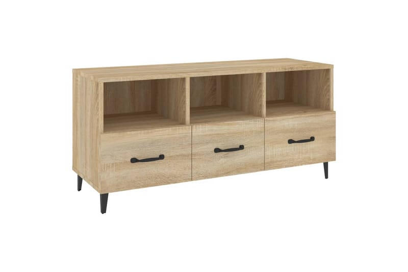 beBasic Tv-bänk sonoma-ek 102x35x50 cm konstruerat trä - Möbler - Vardagsrum - Tv-möbler & mediamöbler - Tv-bänkar