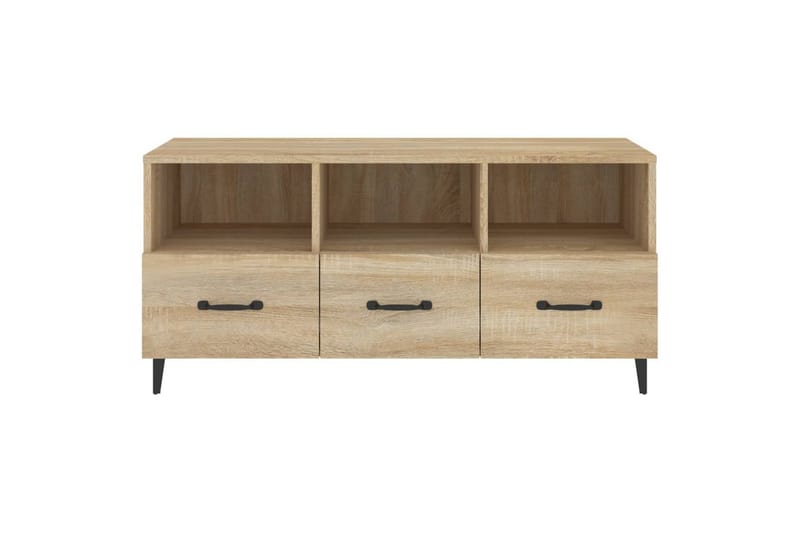 beBasic Tv-bänk sonoma-ek 102x35x50 cm konstruerat trä - Möbler - Vardagsrum - Tv-möbler & mediamöbler - Tv-bänkar