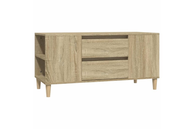 beBasic Tv-bänk sonoma-ek 102x44,5x50 cm konstruerat trä - Möbler - Vardagsrum - Tv-möbler & mediamöbler - Tv-bänkar