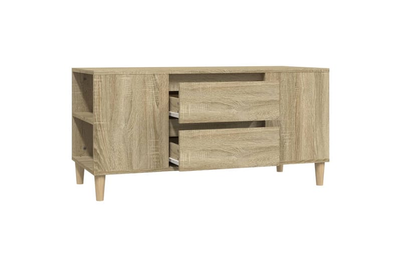 beBasic Tv-bänk sonoma-ek 102x44,5x50 cm konstruerat trä - Möbler - Vardagsrum - Tv-möbler & mediamöbler - Tv-bänkar