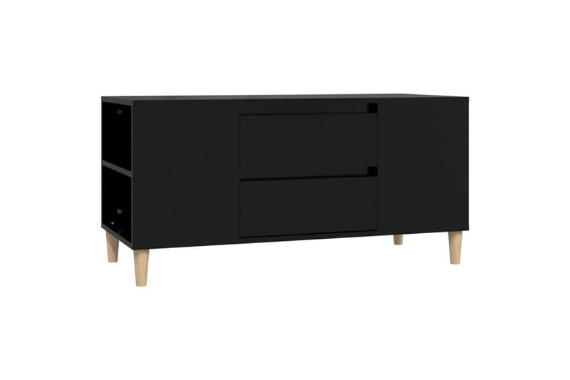 beBasic Tv-bänk svart 102x44,5x50 cm konstruerat trä - Tv-bänkar