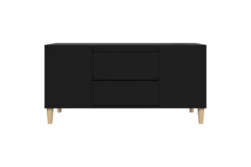 beBasic Tv-bänk svart 102x44,5x50 cm konstruerat trä - Möbler - Vardagsrum - Tv-möbler & mediamöbler - Tv-bänkar