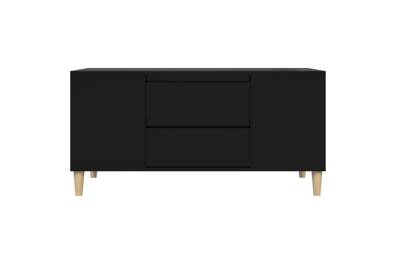 beBasic Tv-bänk svart 102x44,5x50 cm konstruerat trä - Tv-bänkar