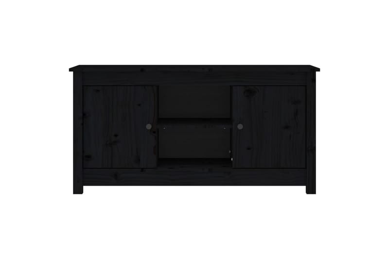 beBasic Tv-bänk svart 103x36,5x52 cm massiv furu - Möbler - Vardagsrum - Tv-möbler & mediamöbler - Tv-bänkar