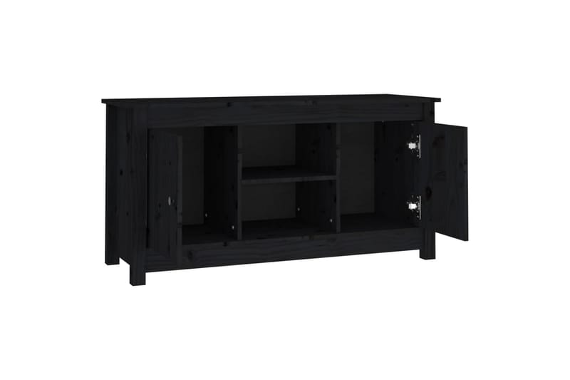 beBasic Tv-bänk svart 103x36,5x52 cm massiv furu - Möbler - Vardagsrum - Tv-möbler & mediamöbler - Tv-bänkar