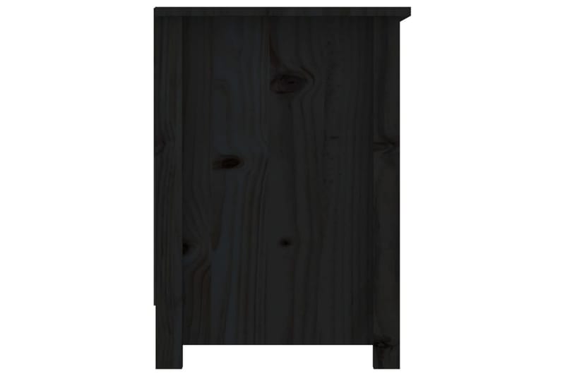 beBasic Tv-bänk svart 103x36,5x52 cm massiv furu - Möbler - Vardagsrum - Tv-möbler & mediamöbler - Tv-bänkar