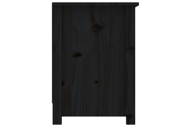 beBasic Tv-bänk svart 103x36,5x52 cm massiv furu - Tv-bänkar