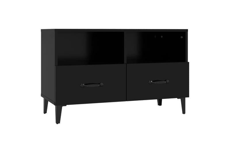 beBasic Tv-bänk svart 80x36x50 cm konstruerat trä - Möbler - Vardagsrum - Tv-möbler & mediamöbler - Tv-bänkar