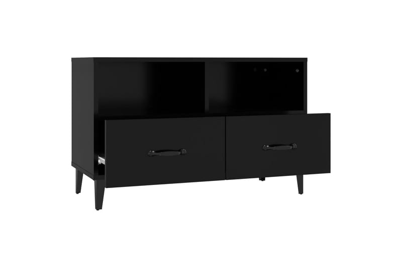beBasic Tv-bänk svart 80x36x50 cm konstruerat trä - Möbler - Vardagsrum - Tv-möbler & mediamöbler - Tv-bänkar
