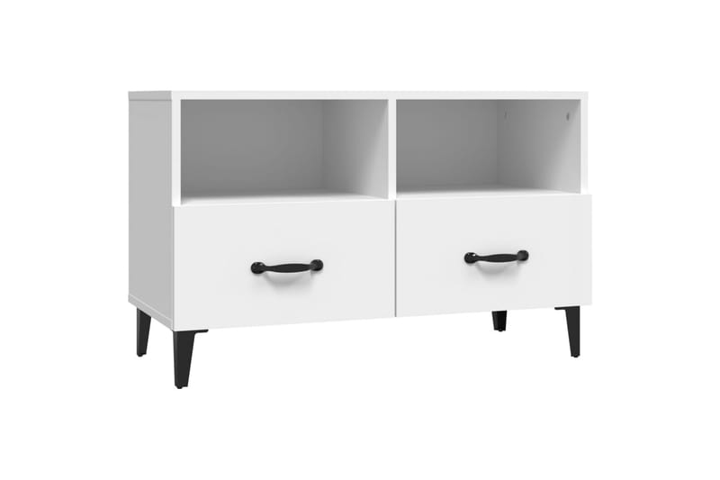 beBasic Tv-bänk vit 80x36x50 cm konstruerat trä - Möbler - Vardagsrum - Tv-möbler & mediamöbler - Tv-bänkar