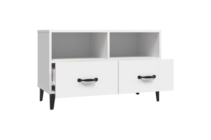 beBasic Tv-bänk vit 80x36x50 cm konstruerat trä - Möbler - Vardagsrum - Tv-möbler & mediamöbler - Tv-bänkar
