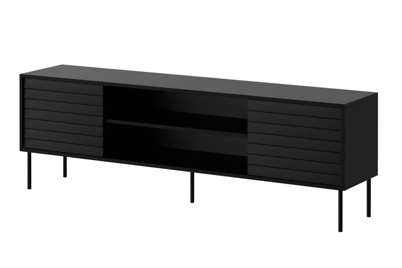 Belonger Tv-bänk 180 cm - Svart - Möbler - Vardagsrum - Tv-möbler & mediamöbler - Tv-bänkar