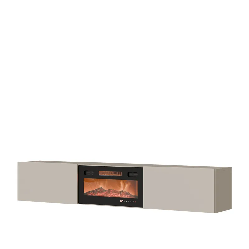 Berik Tv-bänk 180 cm, beige och svart