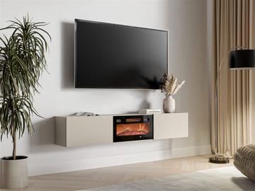 Berik Tv-bänk 180 cm - beige och svart - Möbler - Vardagsrum - Tv-möbler & mediamöbler - Tv-bänkar
