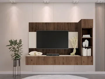 Bernice Tv-skåp 220 cm - brun - Möbler - Vardagsrum - Tv-möbler & mediamöbler - Tv-möbelset
