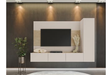 Bernice Tv-skåp 220x38 cm - Beige - Möbler - Vardagsrum - Tv-möbler & mediamöbler - Tv-möbelset