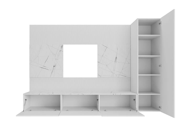 Bernice Tv-skåp 220x38 cm - Svart - Möbler - Vardagsrum - Tv-möbler & mediamöbler - Tv-skåp