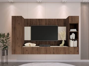 Bernice Tv-skåp 260 cm - brun - Möbler - Vardagsrum - Tv-möbler & mediamöbler - Tv-möbelset