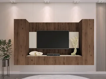 Bernice Tv-skåp 260 cm - brun - Möbler - Vardagsrum - Tv-möbler & mediamöbler - Tv-möbelset