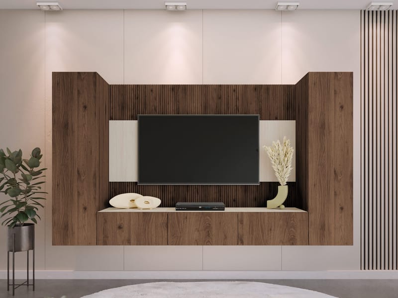 Bernice Tv-skåp 260 cm - brun - Möbler - Vardagsrum - Tv-möbler & mediamöbler - Tv-möbelset