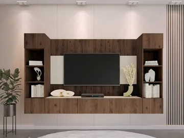 Bernice Tv-skåp 260 cm - brun - Möbler - Vardagsrum - Tv-möbler & mediamöbler - Tv-möbelset