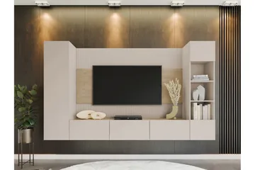 Bernice Tv-skåp 260x38 cm - Beige - Möbler - Vardagsrum - Tv-möbler & mediamöbler - Tv-möbelset