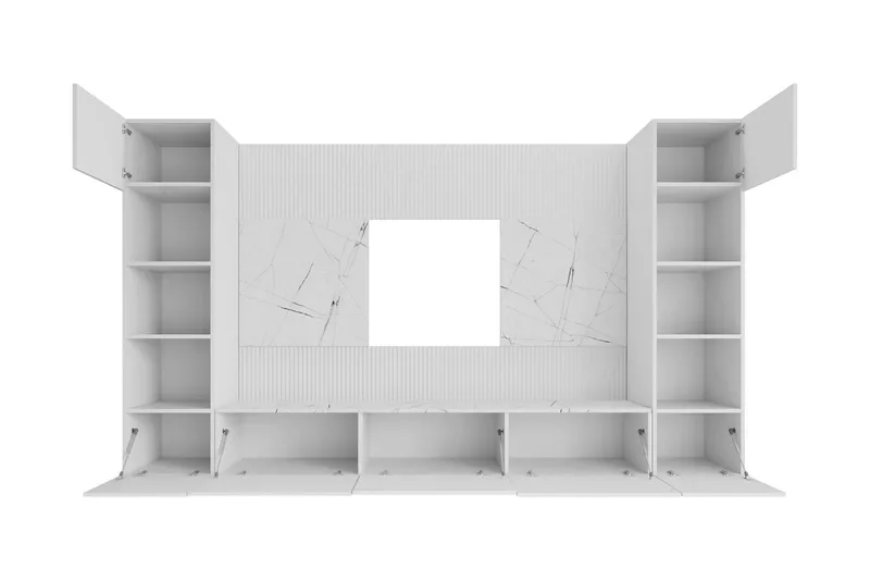 Bernice Tv-skåp 260x38 cm - Beige - Möbler - Vardagsrum - Tv-möbler & mediamöbler - Tv-möbelset