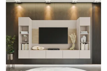 Bernice Tv-skåp 260x38 cm - Beige - Möbler - Vardagsrum - Tv-möbler & mediamöbler - Tv-möbelset