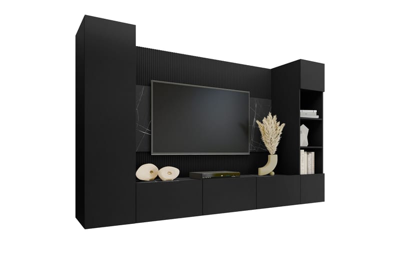Bernice Tv-skåp 260x38 cm - Svart - Möbler - Vardagsrum - Tv-möbler & mediamöbler - Tv-skåp