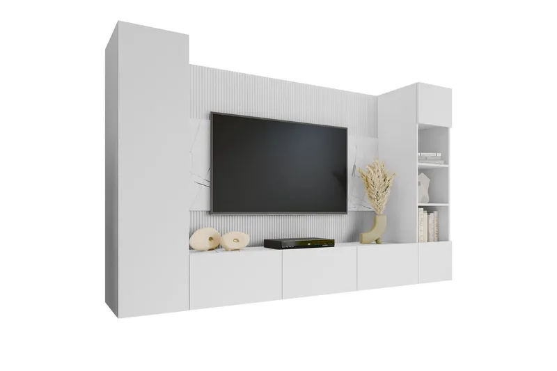 Bernice Tv-skåp 260x38 cm - Vit - Möbler - Vardagsrum - Tv-möbler & mediamöbler - Tv-möbelset