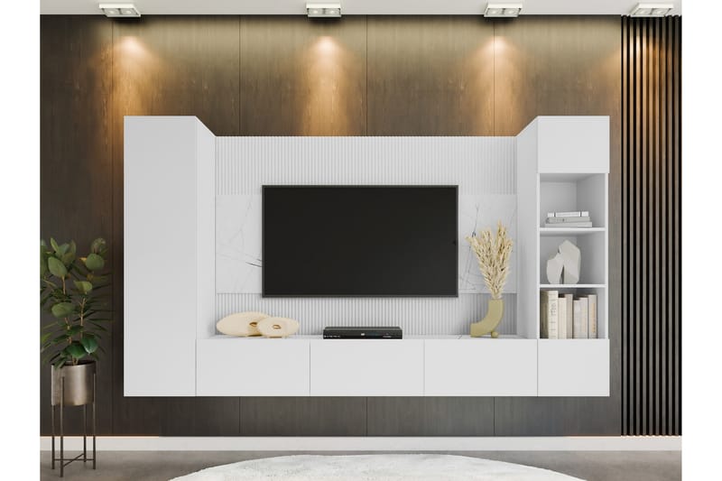 Bernice Tv-skåp 260x38 cm - Vit - Möbler - Vardagsrum - Tv-möbler & mediamöbler - Tv-skåp