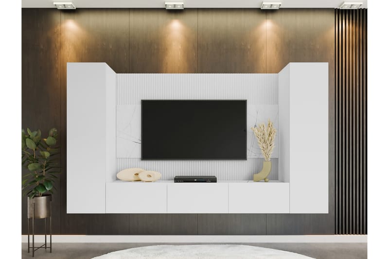 Bernice Tv-skåp 260x38 cm - Vit - Möbler - Vardagsrum - Tv-möbler & mediamöbler - Tv-skåp