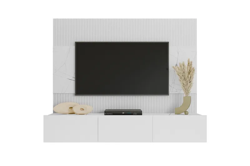 Bernice Tv-skåp 38x150 cm, Vit