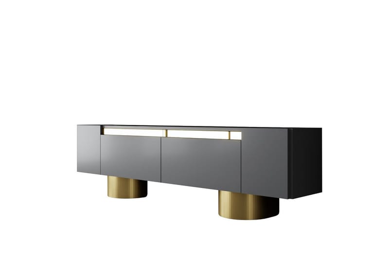 Bohem Tv-bänk 180 cm - Guld/Antracit - Möbler - Vardagsrum - Tv-möbler & mediamöbler - Tv-bänkar