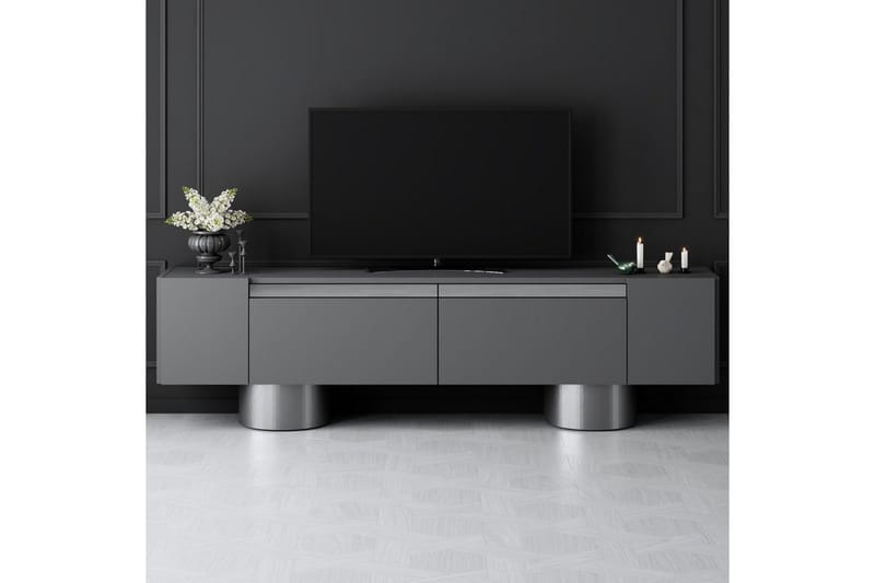 Bohem Tv-bänk 180 cm - Silver/Antracit - Möbler - Vardagsrum - Tv-möbler & mediamöbler - Tv-bänkar