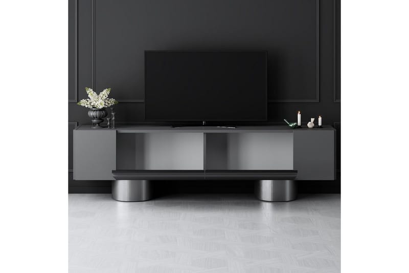 Bohem Tv-bänk 180 cm - Silver/Antracit - Möbler - Vardagsrum - Tv-möbler & mediamöbler - Tv-bänkar