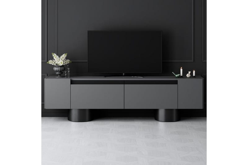 Bohem Tv-bänk 180 cm - Svart/Antracit - Möbler - Vardagsrum - Tv-möbler & mediamöbler - Tv-bänkar